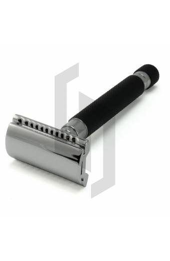 Stainless Steel Black Safety Razor Closed Comb