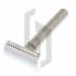 Stainless Safety Razor with Closed Comb Circle Knurling