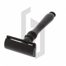 Black Oval Handle DE Safety Razor