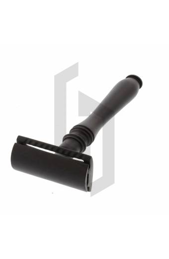 Black Oval Handle DE Safety Razor