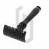 Black Oval Handle DE Safety Razor