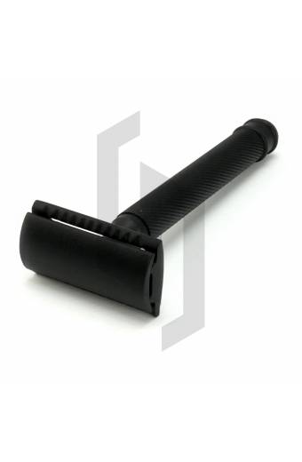 Black Coated Safety Razor Knurling Handle