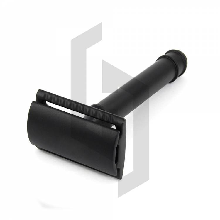 Plain Double Edge Safety Razor Matte Black