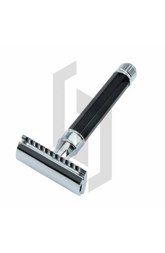 Black And Chrome DE Safety Razor