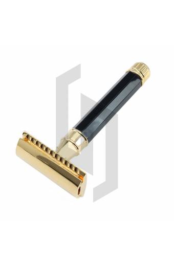 Black And Chrome DE Safety Razor