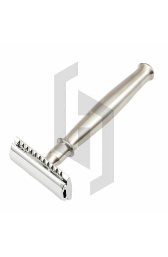 Long Bulbous Stainless Steel Handle Closed Comb Safety Razor