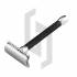 Long Handle Barber Pole Black Razor