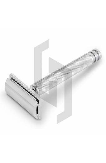 Brass DE Safety Razor with Closed Comb