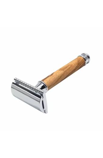 Wood Handle Double Edge Safety Razor 