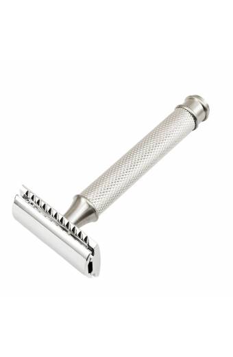 Cross Knurling Close Comb Double Edge Safety Razor