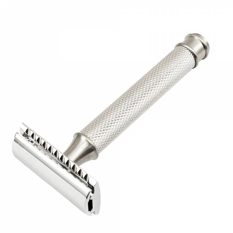 Cross Knurling Close Comb Double Edge Safety Razor