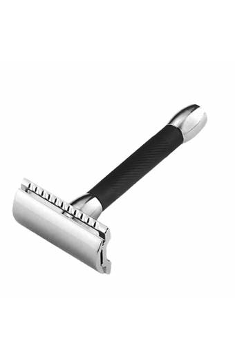 Long Handle Barber Pole Black Razor