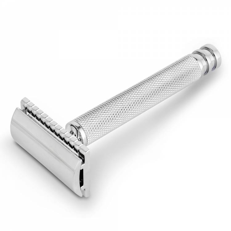 Brass DE Safety Razor with Closed Comb