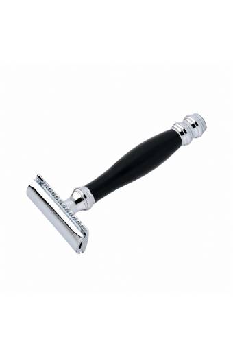 Yellow Bamboo Handle Safety Razor Closed Comb