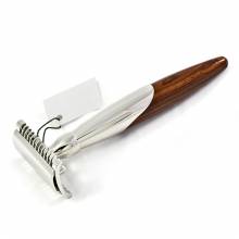 Open Comb Wood Handle Chrome Plated Safety Razor Open Comb Wood Handle Chrome Plated Safety Razor