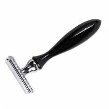 Wooden Handle Shiny Black Handle Safety Razor