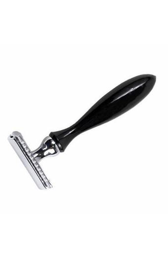 Wooden Handle Shiny Black Handle Safety Razor