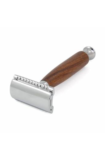 Wooden Handle Double Edge Safety Razor