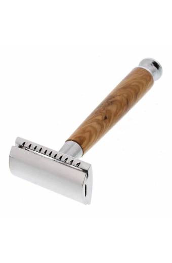 Nature Wooden Long Handle Double Edge Safety Razor