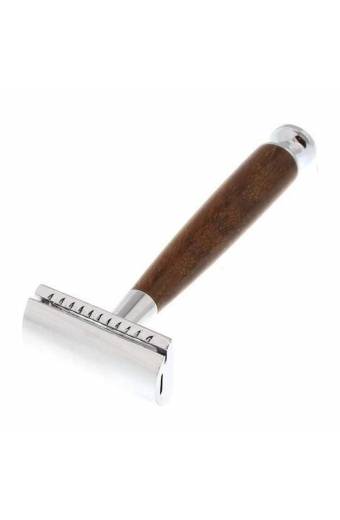 Nature Wooden Long Handle Double Edge Safety Razor