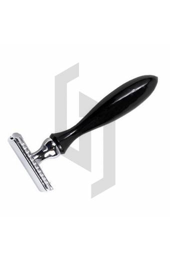 Wooden Handle Shiny Black Handle Safety Razor