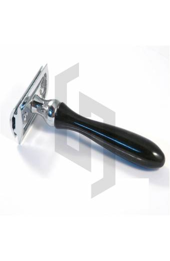 Wooden Handle Shiny Black Handle Safety Razor