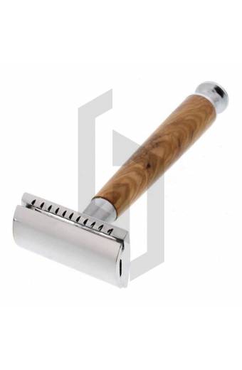 Nature Wooden Long Handle Double Edge Safety Razor