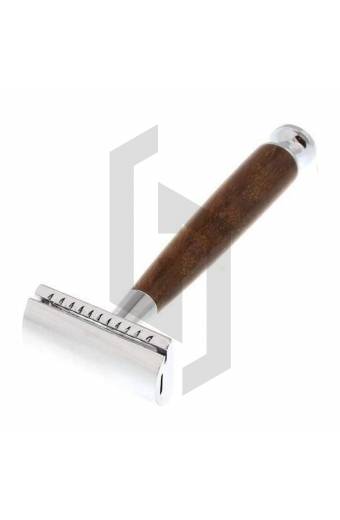 Nature Wooden Long Handle Double Edge Safety Razor