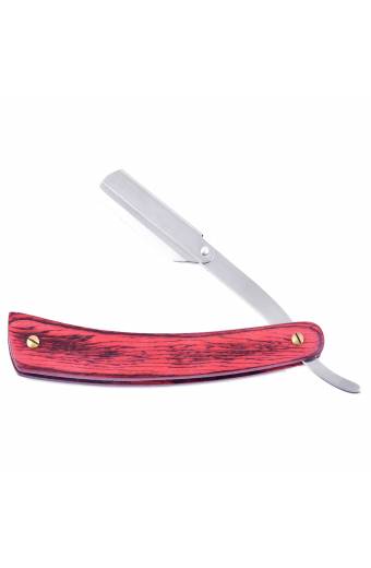 Wood handle Straight Razor replaceable blade