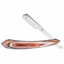 Straight Shaving Razor Natural wood Handle in Different Colors