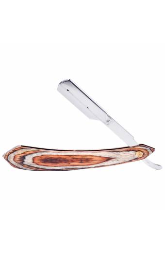 Straight Shaving Razor Natural wood Handle in Different Colors