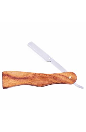 Wooden And Steel Straight Razor for Barber Shop