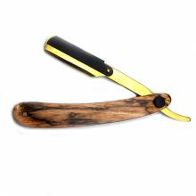 Wooden Handle Black and gold Razor