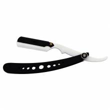 Black And Chrome Plated Straight Razor
