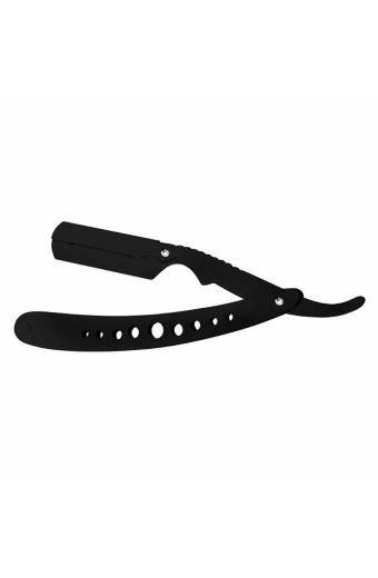 Black And Chrome Plated Straight Razor