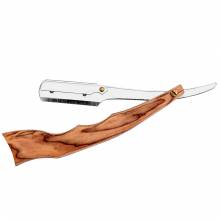 Long Wooden Shiny Chrome Straight Long Wooden Shiny Chrome Straight