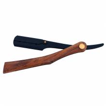 Wooden Handle Black Straight Shaving Razor Wooden Handle Black Straight Shaving Razor