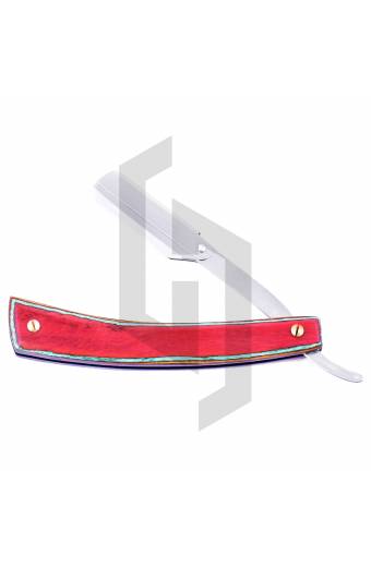 Wood handle Straight Razor replaceable blade
