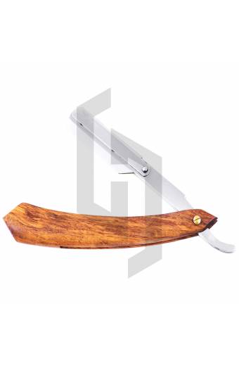 Straight Shaving Razor Natural wood Handle in Different Colors