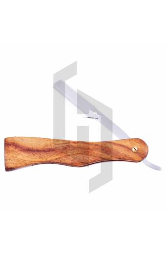 Wooden And Steel Straight Razor for Barber Shop