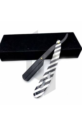 Zebra Paper Coated Straight Shaving Razor