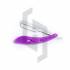 Purple Paper Coated Straight Shaving Razor