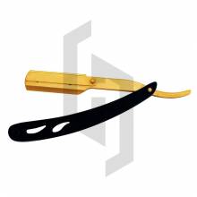 Gold And Black Straight Razor for Barber Shop