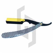 Black And White Paper Coated Straight Shaving Razor