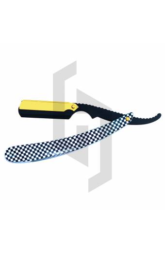 Black And White Paper Coated Straight Shaving Razor