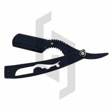 Black Wheel Fish Straight Razor