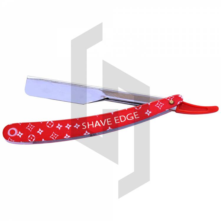Black And Stars Paper Coated Straight Shaving Razor