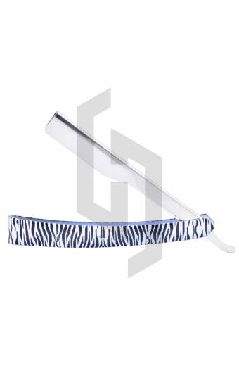 Zebra Straight Shaving Razor Plastic Handle