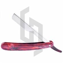 Dark Brown Straight Shaving Razor Plastic Handle