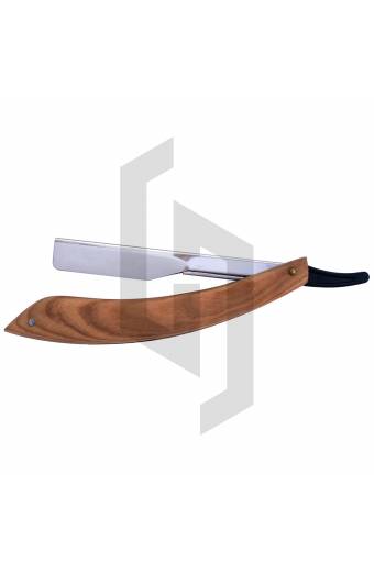 Replaceable Straight Shaving Razor Wooden Handle